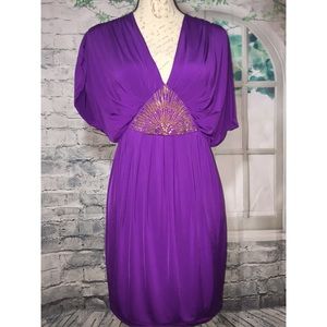 Baby Phat Dress Mini Goddess Babydoll Gold Studs